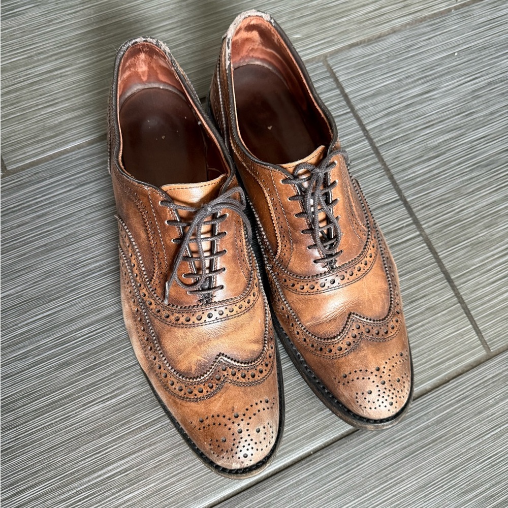 Allen Edmonds Brown Leather Wingtip Brogues